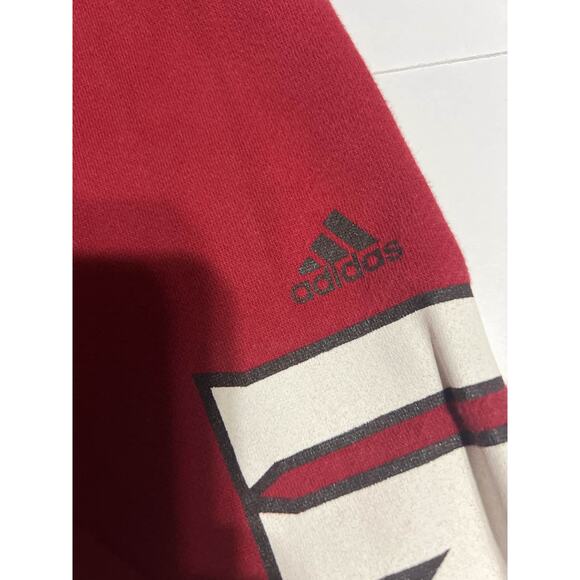 Adidas Indiana Hoosiers IU Candy Stripe Tear Away Sweatpants Red - Picture 2 of 4